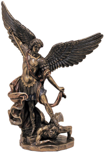 BRONZE ST MICHAEL FIGURE 8