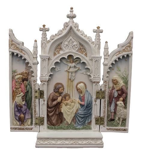 FULL COLOR NATIVITY TRIPTYCH - SR-76727-C - Catholic Book & Gift Store