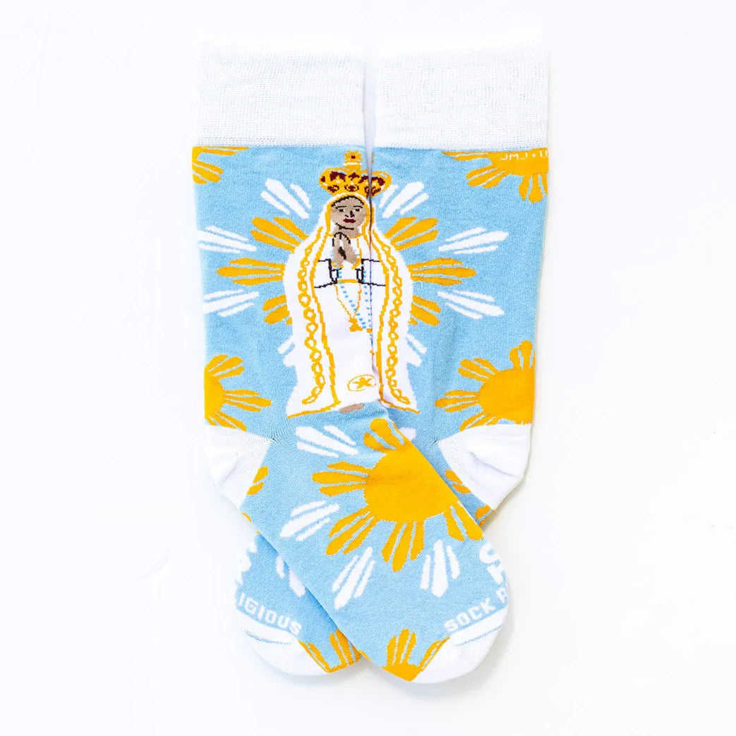 Our Lady Of Fatima Socks