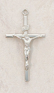 STERLING CRUCIFIX/1 3/8" H - SS7005 - Catholic Book & Gift Store 