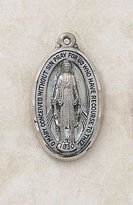 STERLING MIRACULOUS MEDAL - SS9356 - Catholic Book & Gift Store 