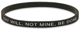 THY WILL BE DONE/BLACK BRACELET - TS778 - Catholic Book & Gift Store 