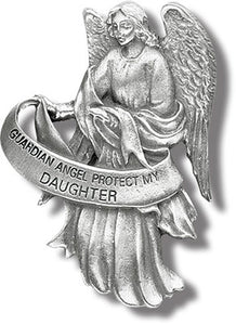 GUARDIAN ANGEL/DAUGHTER VISOR CLIP - V5082 - Catholic Book & Gift Store 