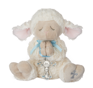 Serenity Lamb with Crib Cross - Boy (2 pc. set)