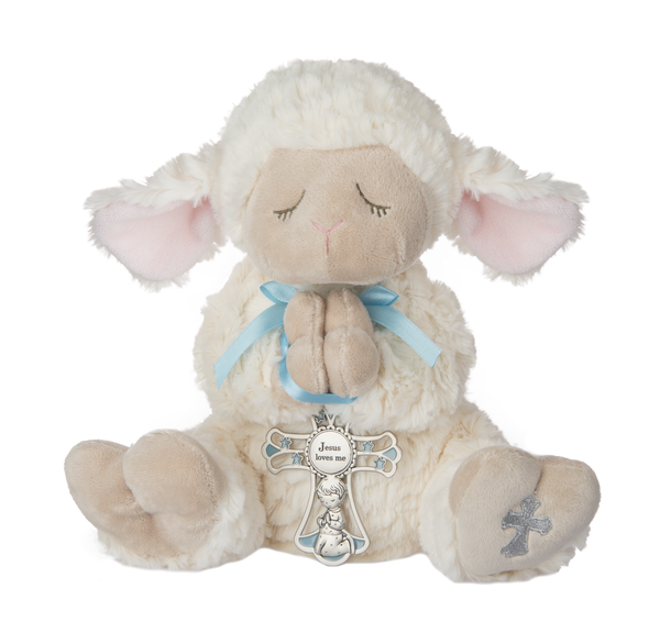 Serenity Lamb with Crib Cross - Boy (2 pc. set)