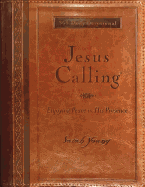 Jesus Calling, Large Text Brown Leathersoft, with Full Scriptures: Enjoying Peace in His Presence (Large Deluxe)