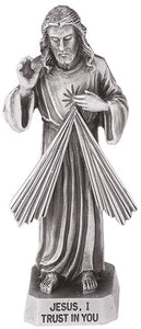 2 1/2" PEWTER DIVINE MERCY FIGURE - JC-3120-E - Catholic Book & Gift Store 