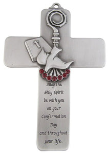 5" CONFIRMATION MESSAGE PEWTER CROSS - JC-3213-E - Catholic Book & Gift Store 