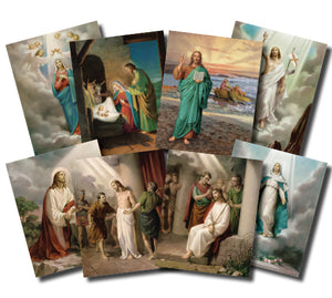 4X6 MYSTERIES OF THE ROSARY PRINTS - POS-1468 - Catholic Book & Gift Store 